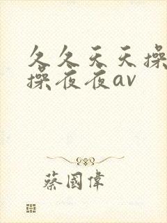 久久天天操狠狠操夜夜av