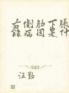 右侧肋下胀的可能病因是什么