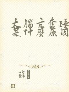 大脑亢奋睡不着是什么原因