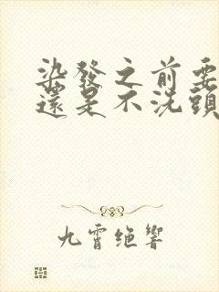 染发之前要洗头还是不洗头