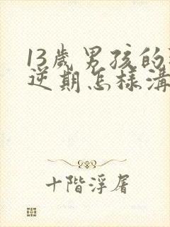 13岁男孩的叛逆期怎样沟通封面