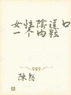 女性阴道口上长一个肉粒