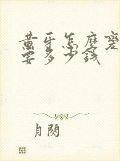 黄牙怎么变白需要多少钱