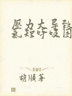 压力大导致胸闷气短呼吸困难心慌