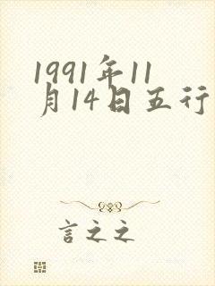 1991年11月14日五行属什么