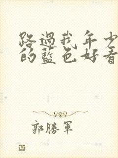 路过我年少时光的蓝色好看吗