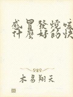 感冒发烧咳嗽吃什么好的快