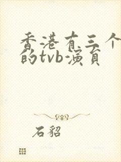 香港有三个老婆的tvb演员