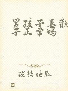 男孩子喜欢男孩子正常吗