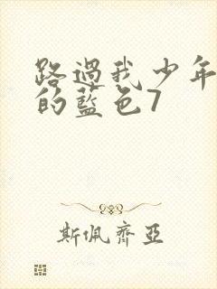 路过我少年时光的蓝色7封面