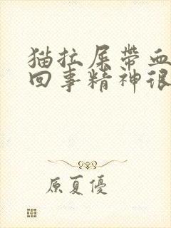 猫拉屎带血怎么回事精神很好