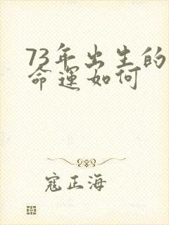 73年出生的人命运如何封面