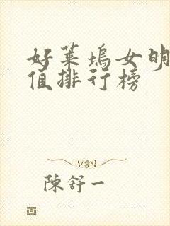 好莱坞女明星颜值排行榜