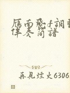 雁南飞f调动态伴奏简谱