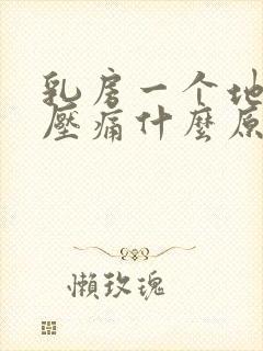 乳房一个地方按压痛什么原因