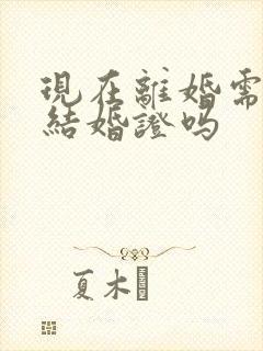 现在离婚需要带结婚证吗