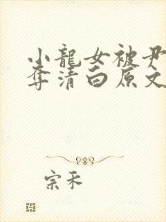 小龙女被尹志平夺清白原文封面