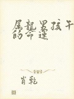 属龙男孩午时生的命运