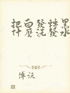 把白发转黑发用什么洗发水最好