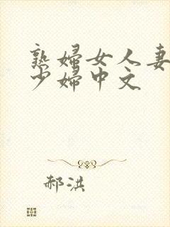 熟妇女人妻丰满少妇中文