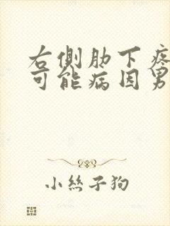 右侧肋下疼痛的可能病因男性有哪些封面