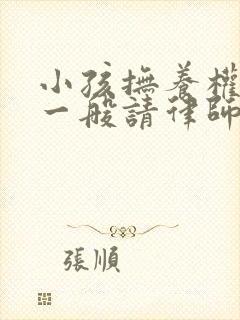 小孩抚养权纠纷一般请律师多少钱