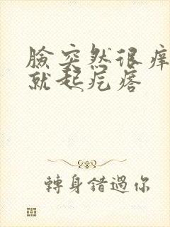 脸突然很痒一抓就起疙瘩