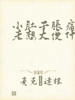 小肚子胀痛下坠老想大便什么原因