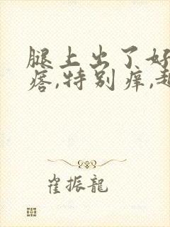 腿上出了好多疙瘩,特别痒,越抓越痒