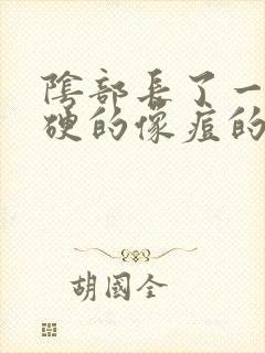 阴部长了一个硬硬的像痘的包封面