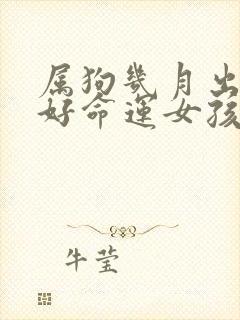 属狗几月出生最好命运女孩