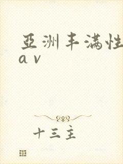 亚洲丰满性熟妇a v