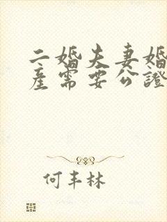 二婚夫妻婚前财产需要公证吗封面