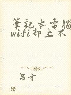 笔记本电脑连上wifi却上不了网