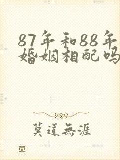 87年和88年婚姻相配吗