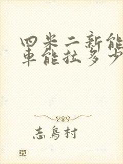 四米二新能源货车能拉多少吨封面