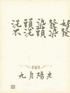 洗头染发好还是不洗头染发好