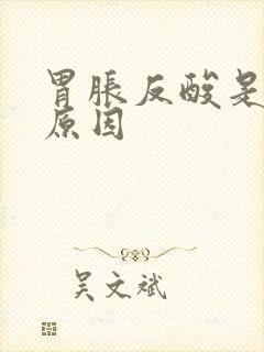 胃胀反酸是什么原因