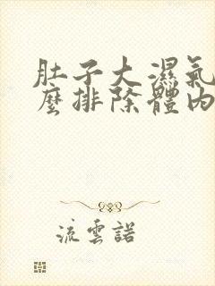 肚子大湿气重怎么排除体内湿气