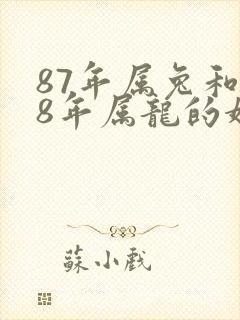 87年属兔和88年属龙的婚配好吗