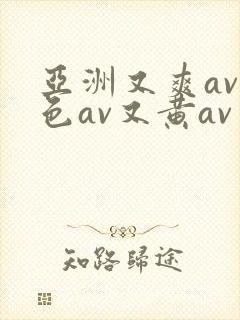 亚洲又爽av又色av又黄av