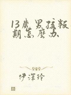 13岁男孩叛逆期怎么办