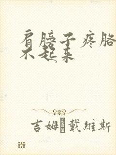 肩膀子疼胳膊抬不起来