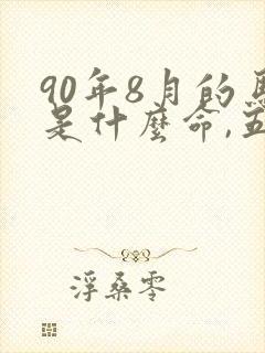 90年8月的马是什么命,五行属性