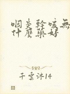 咽炎干咳无痰吃什么药好