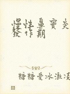 慢性鼻窦炎急性发作期