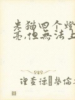 光猫四个灯一直亮,但无法上网