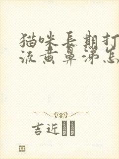 猫咪长期打喷嚏流黄鼻涕怎么办封面