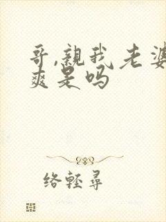 哥,亲我老婆很爽是吗