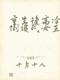 重生后高冷妻子倒追我女主